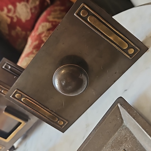 2/250  Bradley & Hubbard 4 Piece antique Neoclassic Bronze Desk Set 1910s - Picture 10 of 12